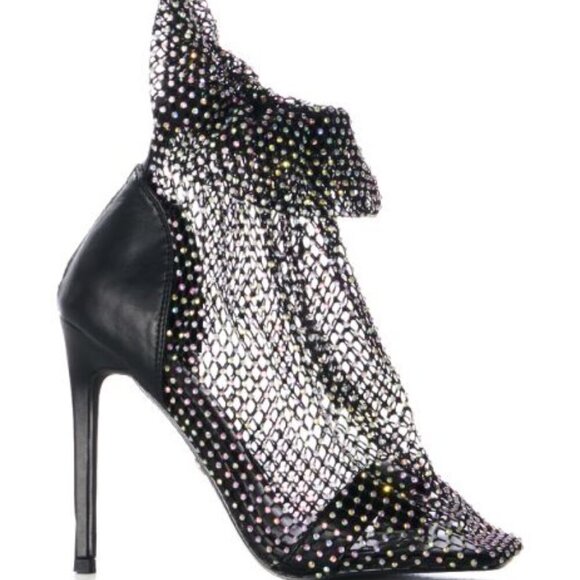 AZALEA WANG" CONVENIENTLY COVERED " BLACK STILETTO PUMP( BRAND NEW !!!!! - Picture 5 of 7